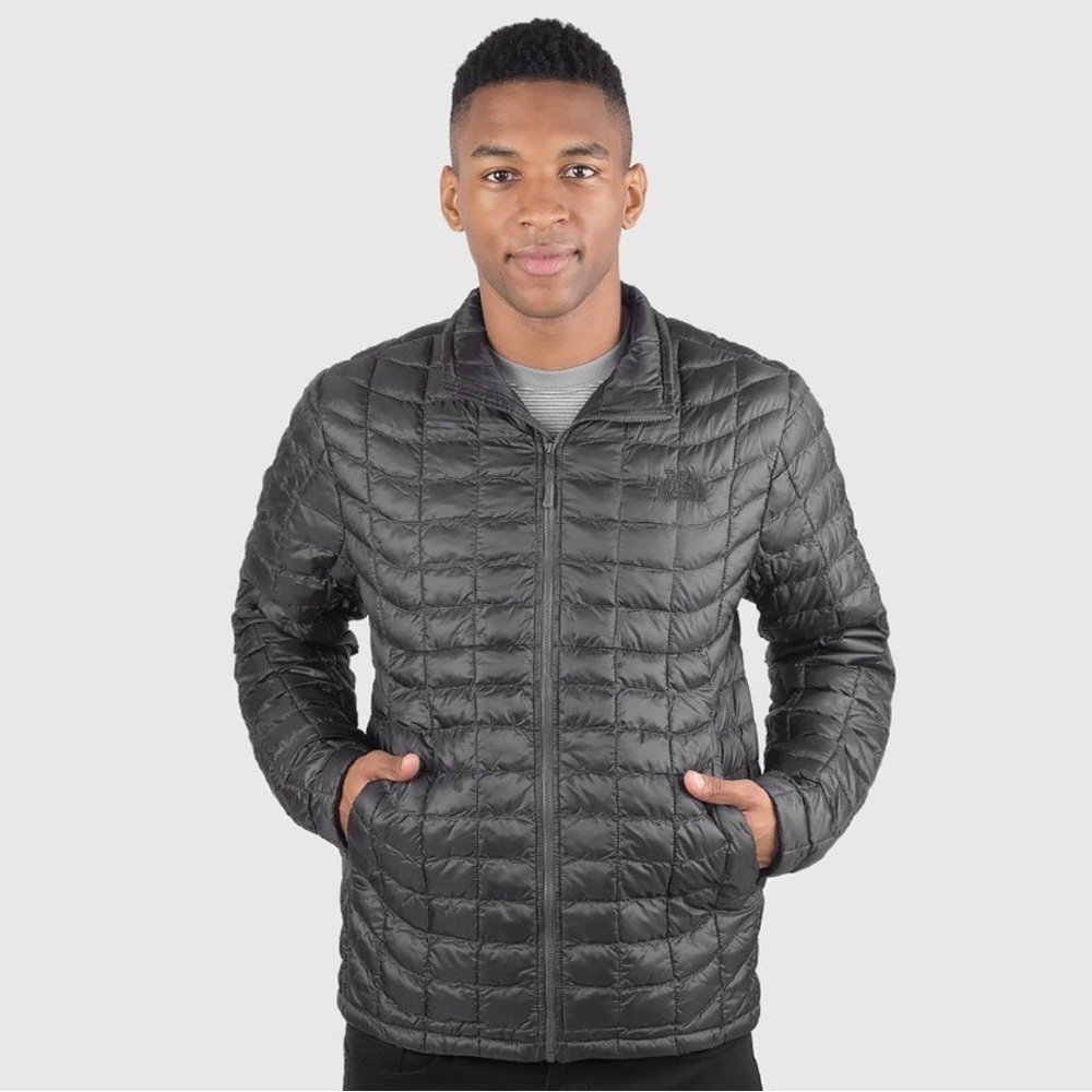 The North Face Thermoball Full Zip Puffer Packable Jacket Gray XXL